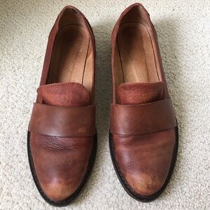 Free People leather Tan Loafer